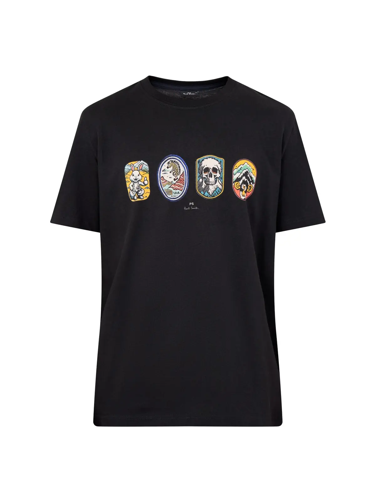 Badges Short Sleeves Tee Black 1