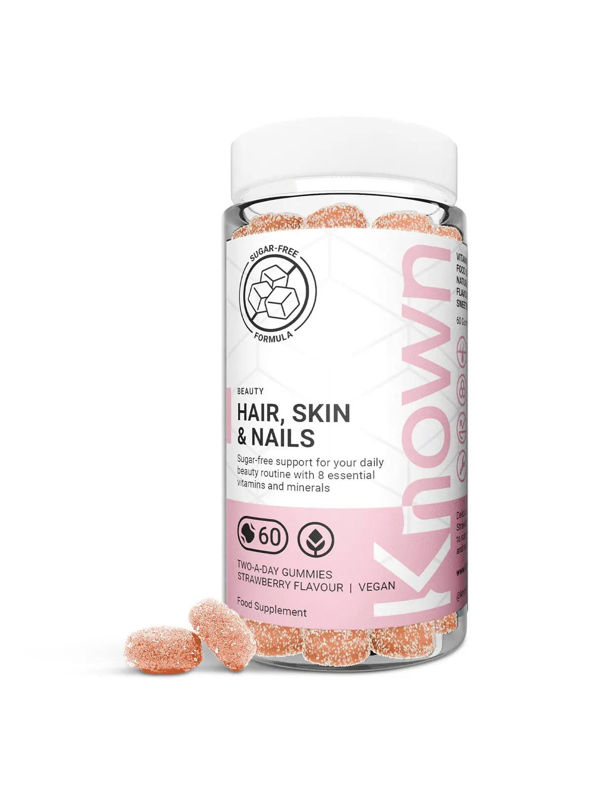 Hair, Skin & Nails Sugar-Free Vegan Gummies 1