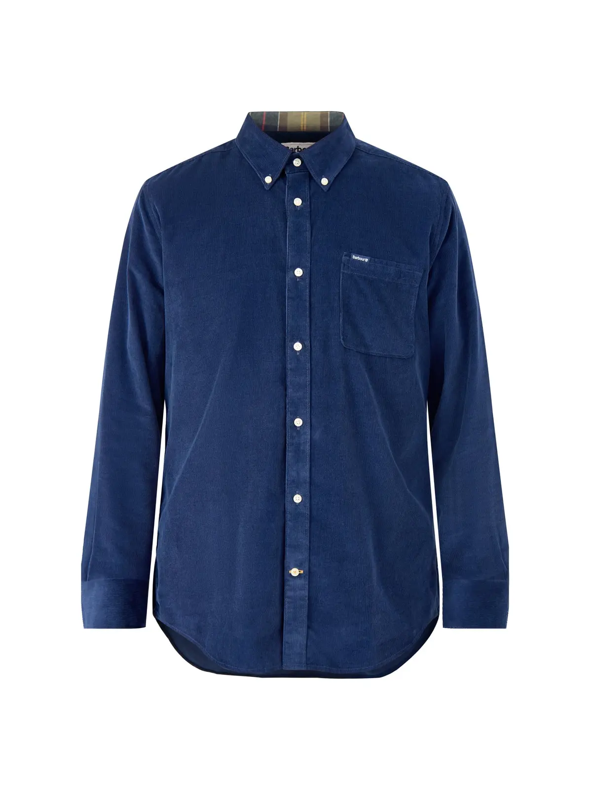 Ramsey Tailored Cotton Cord Shirt Denim 1