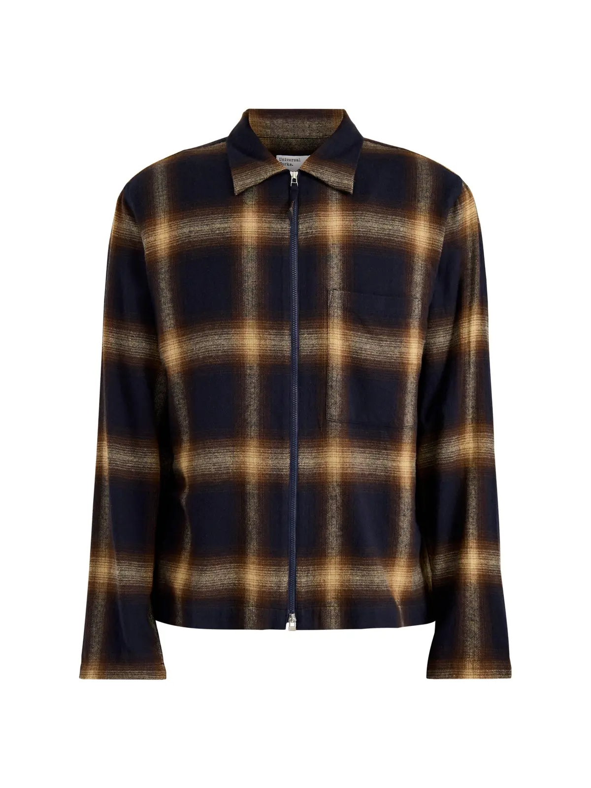 Zip Long Sleeves Cotton Shirt 1