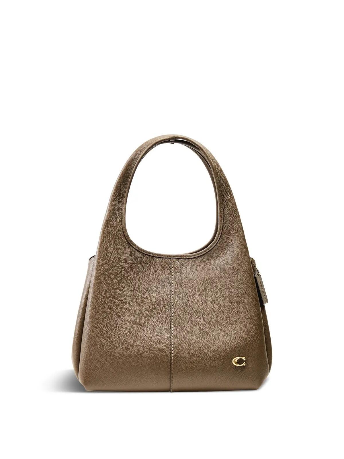 Lana Shoulder Leather Bag Dark Stone 1