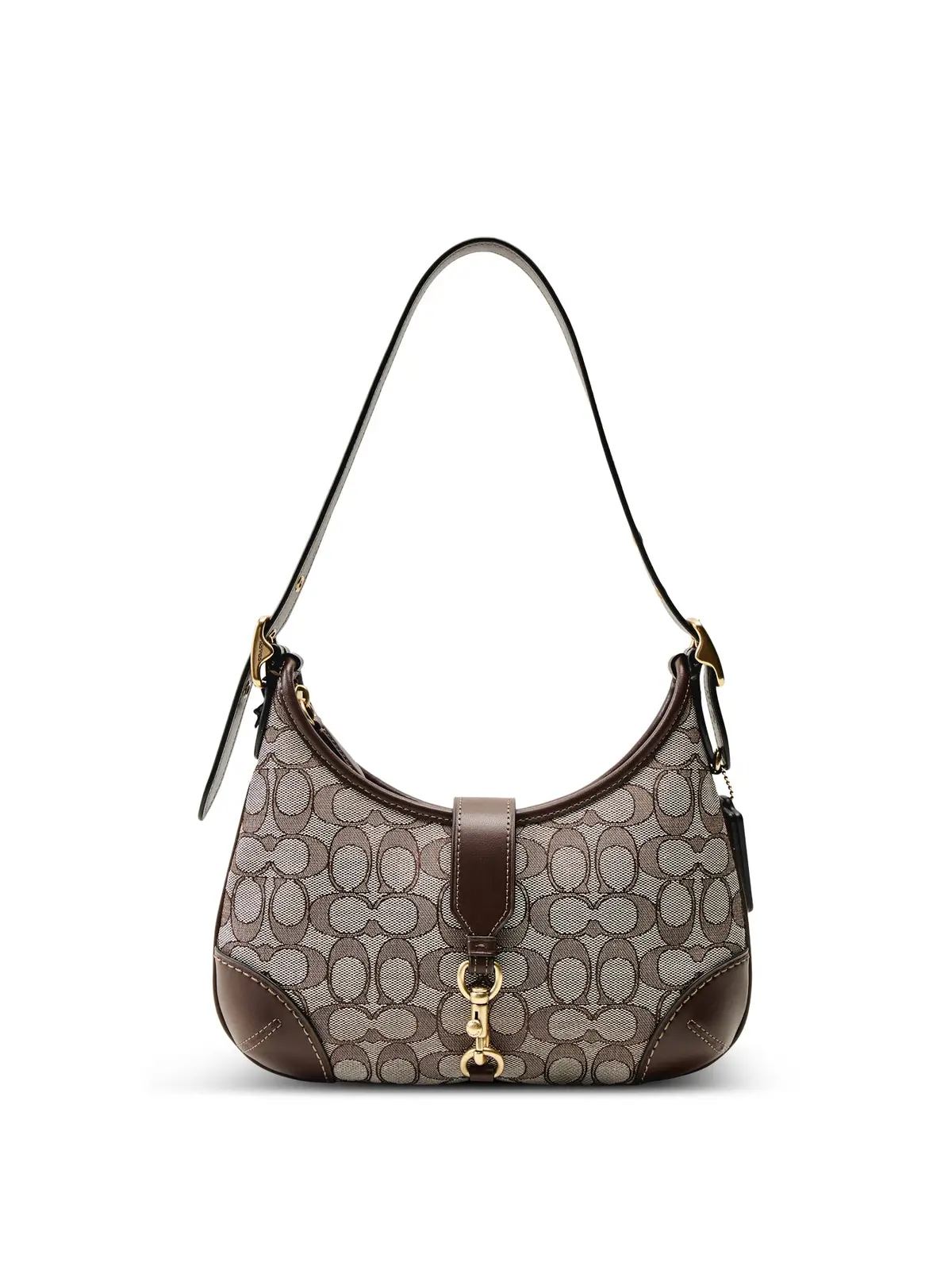 The Coach Originals Signature Jacquard Hamptons Hobo Maple 1