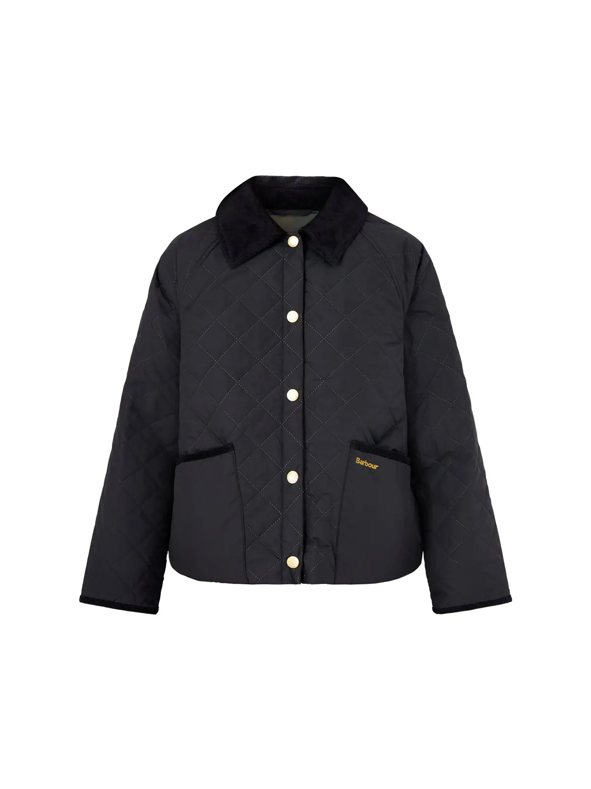 Womens Barbour Anise Quilted Jacket Black 1