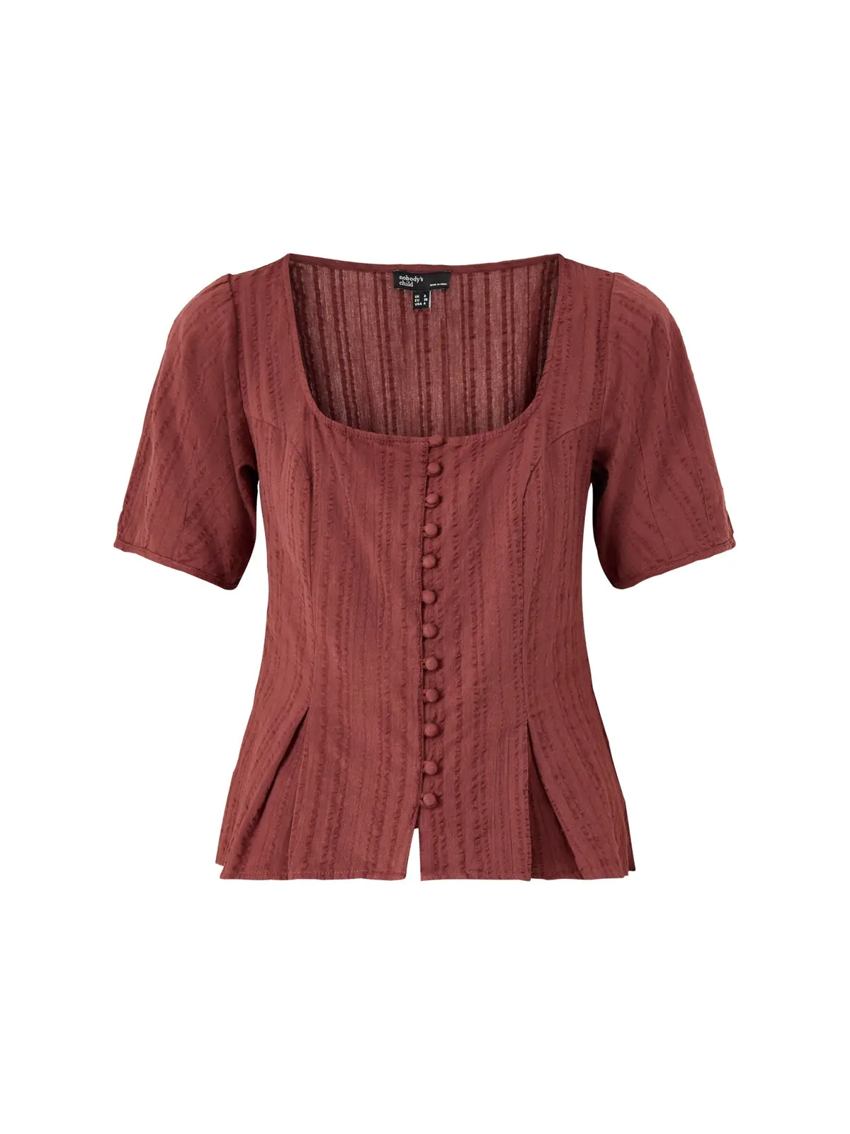 Minerva Organic Cotton Top Brown 1
