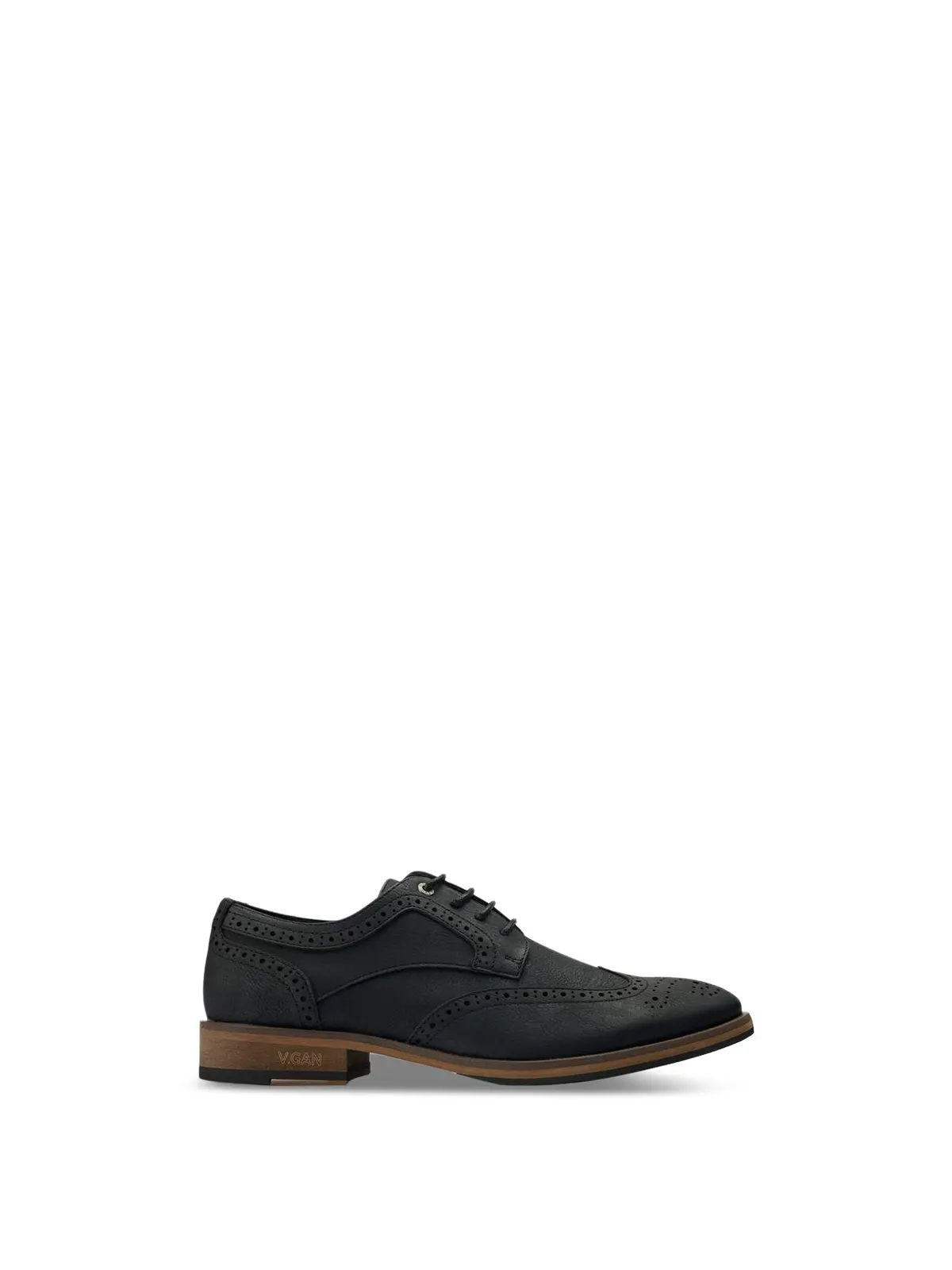 V.Gan Vegan Barley 2 Brogues Black 1
