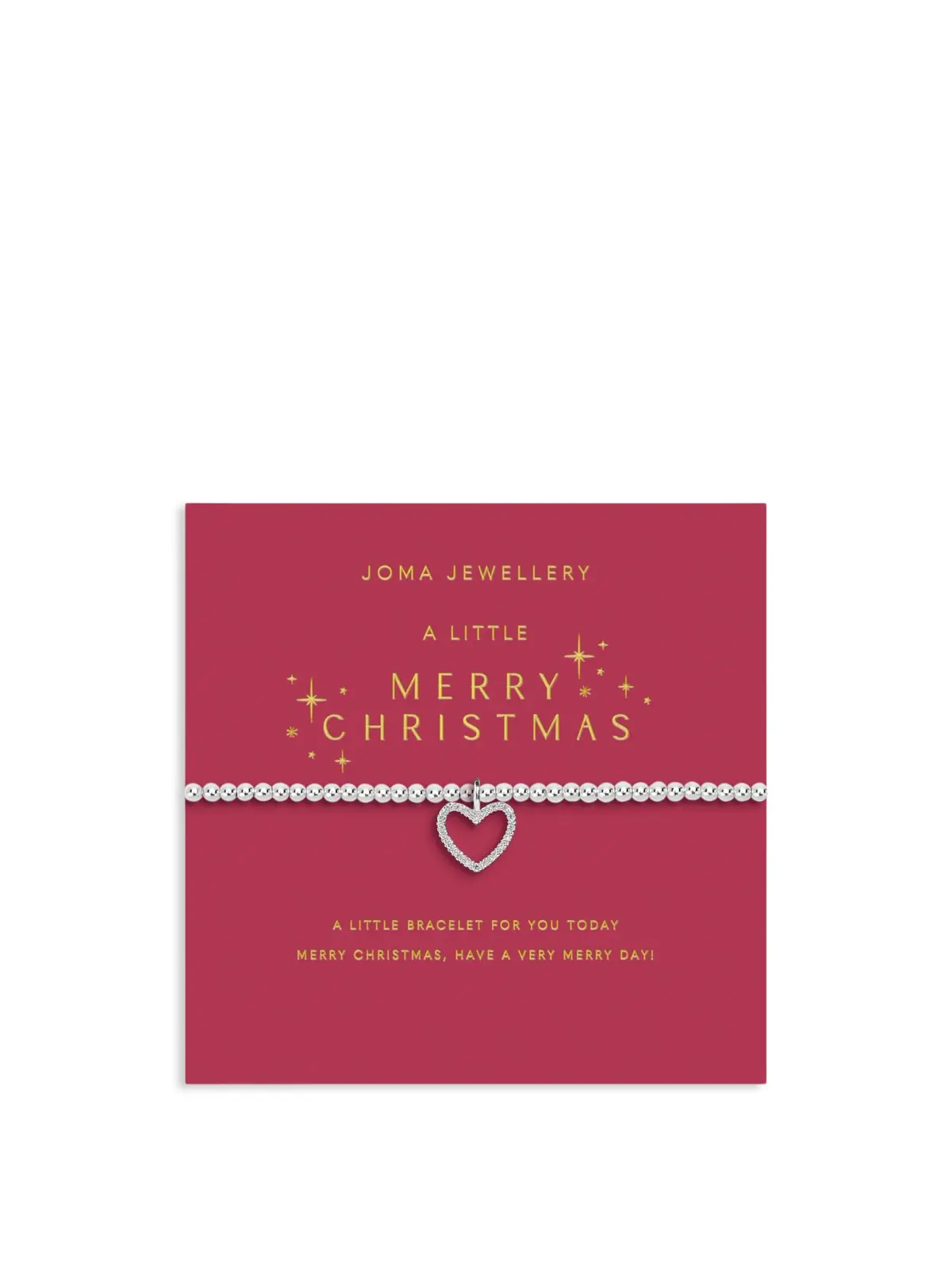 Merry Christmas Silver Plated Bracelet 1