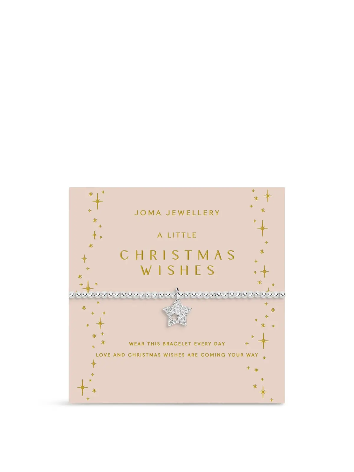Christmas Wishes Silver Plated Bracelet 1
