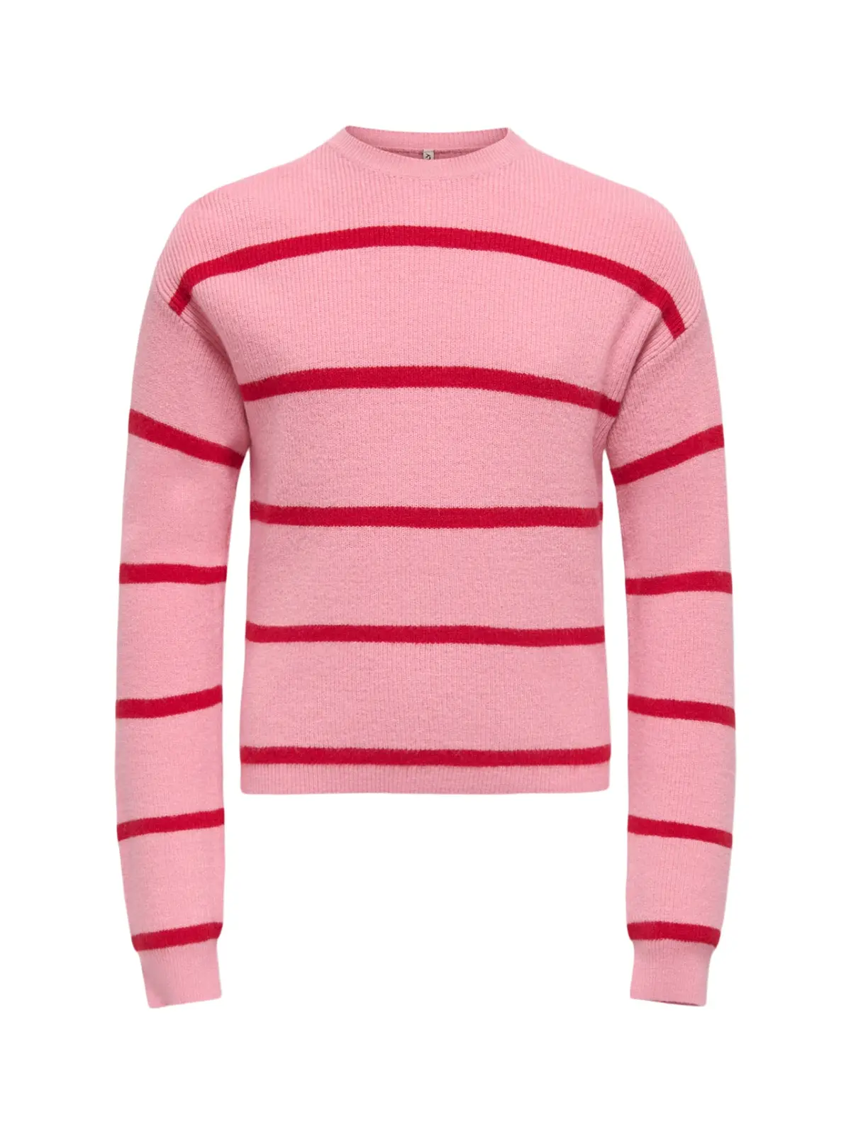 Franca Life Short Long Sleeves Stripe Knitwear Pink 1