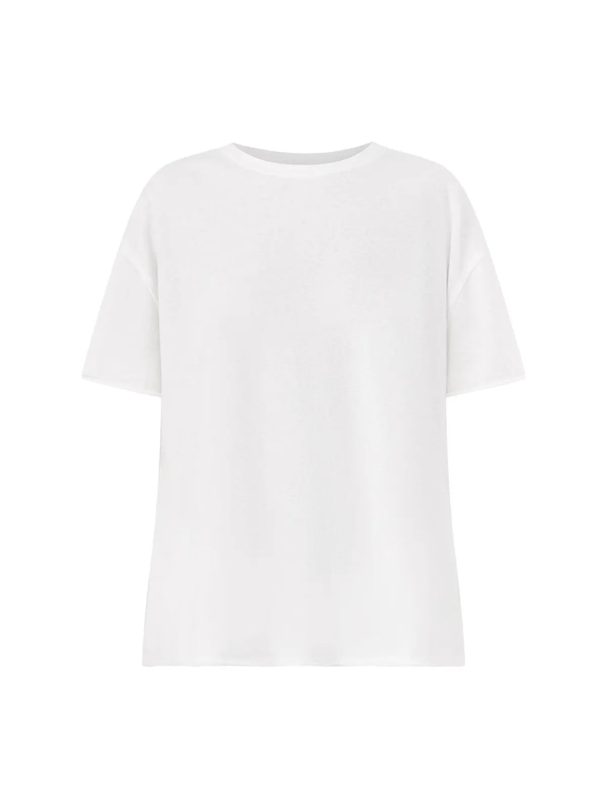 Nina White Cotton T-Shirt 1