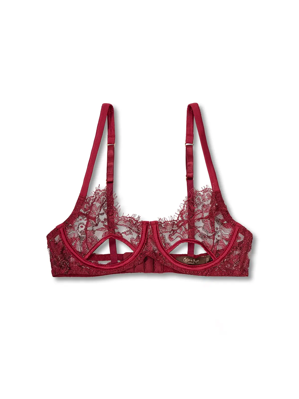 Naraya Balcony Bra Bordeaux 1