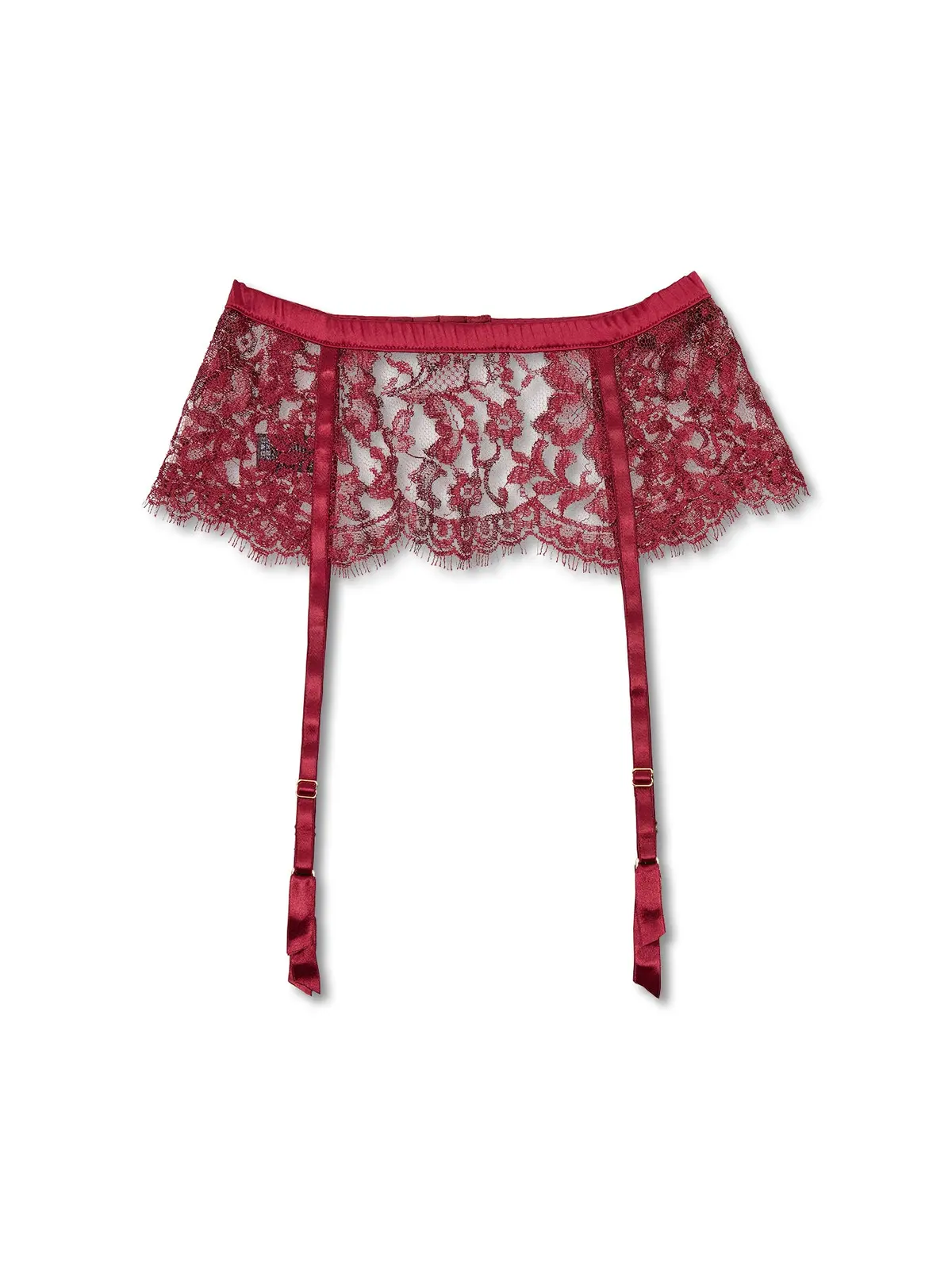 Naraya Suspender Belt Bordeaux 1