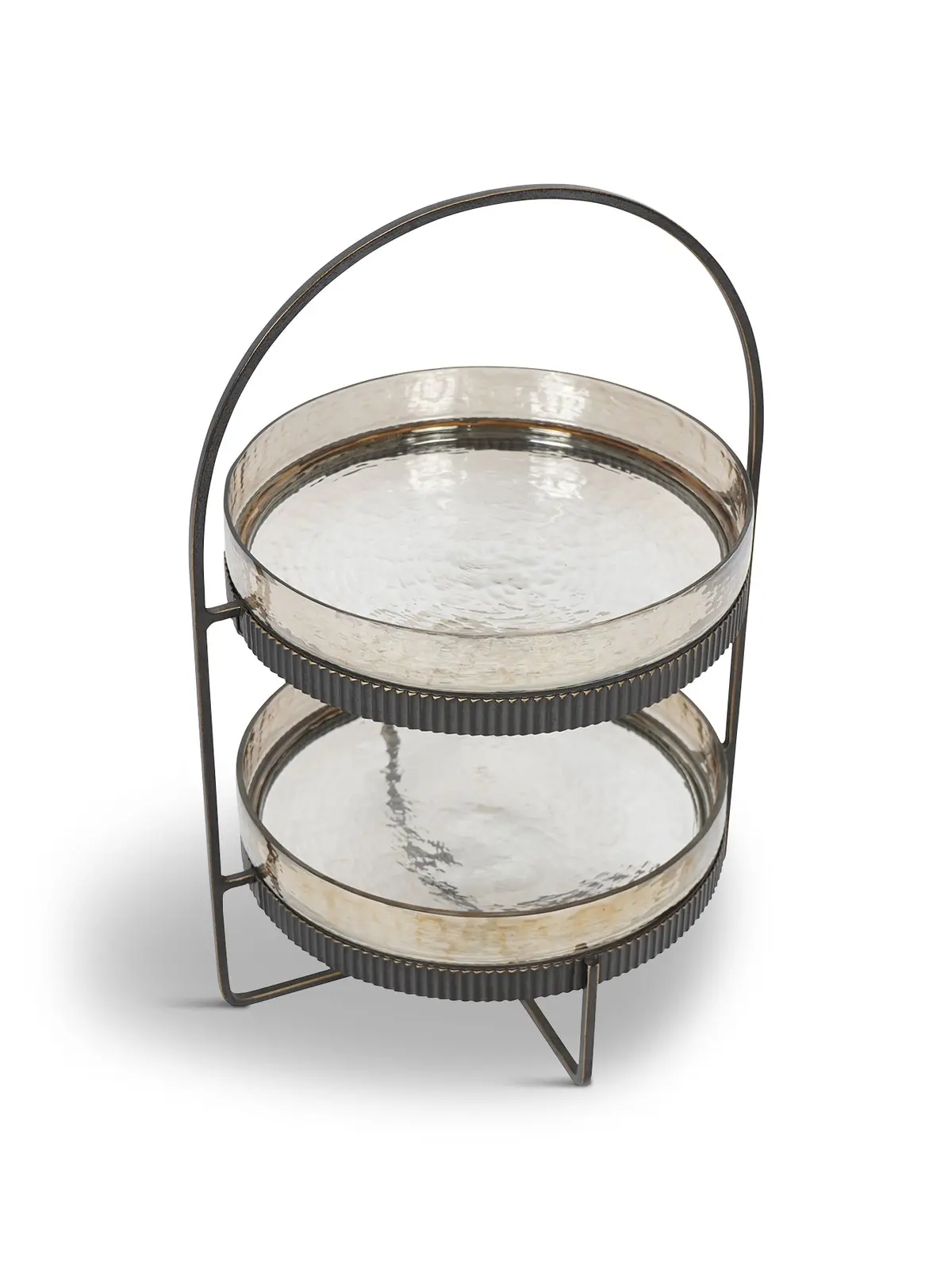 Beresford Glass Two Tier Cake Stand 1
