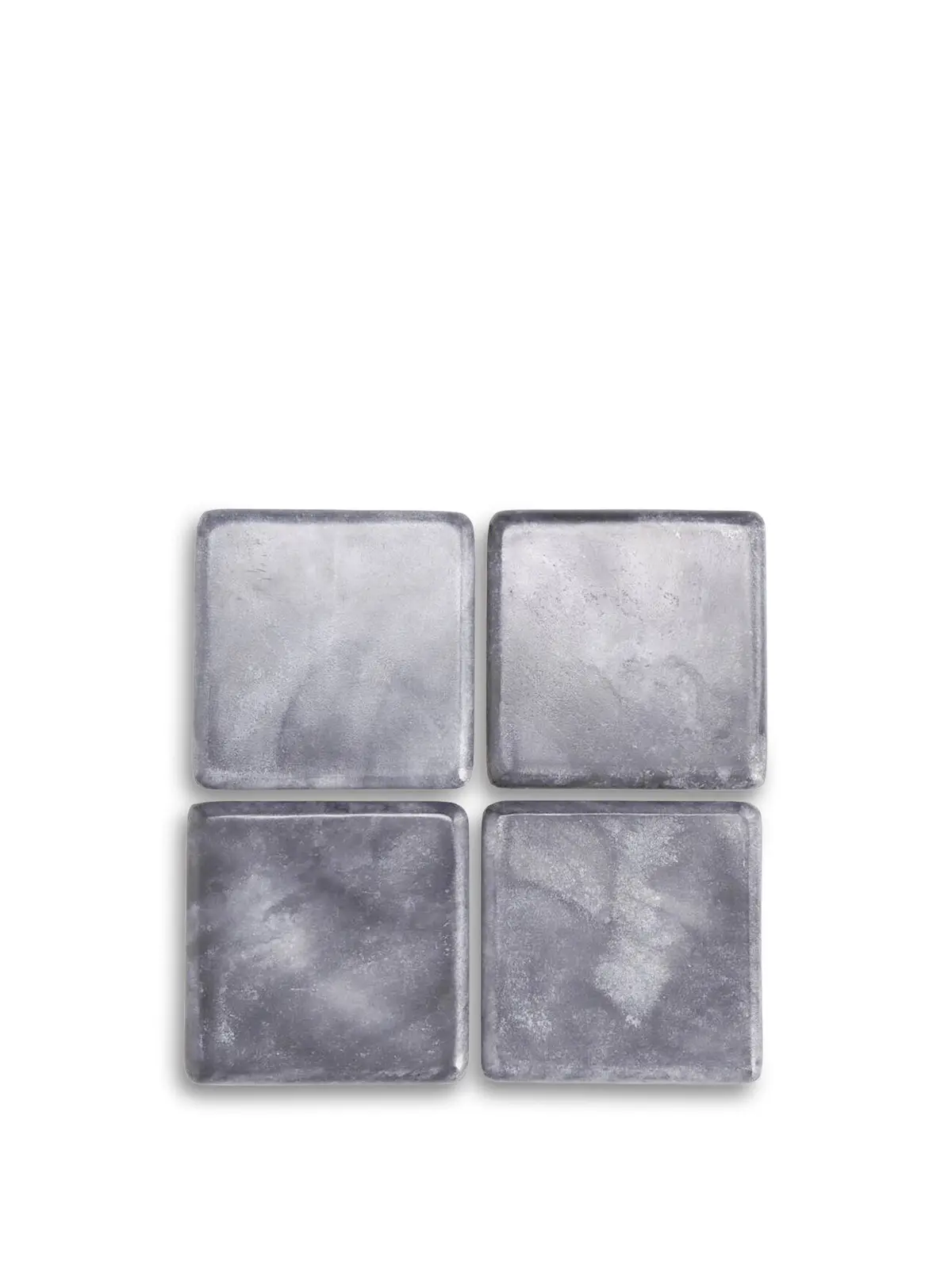 Black Marble Square Coasters Set Of 4 1