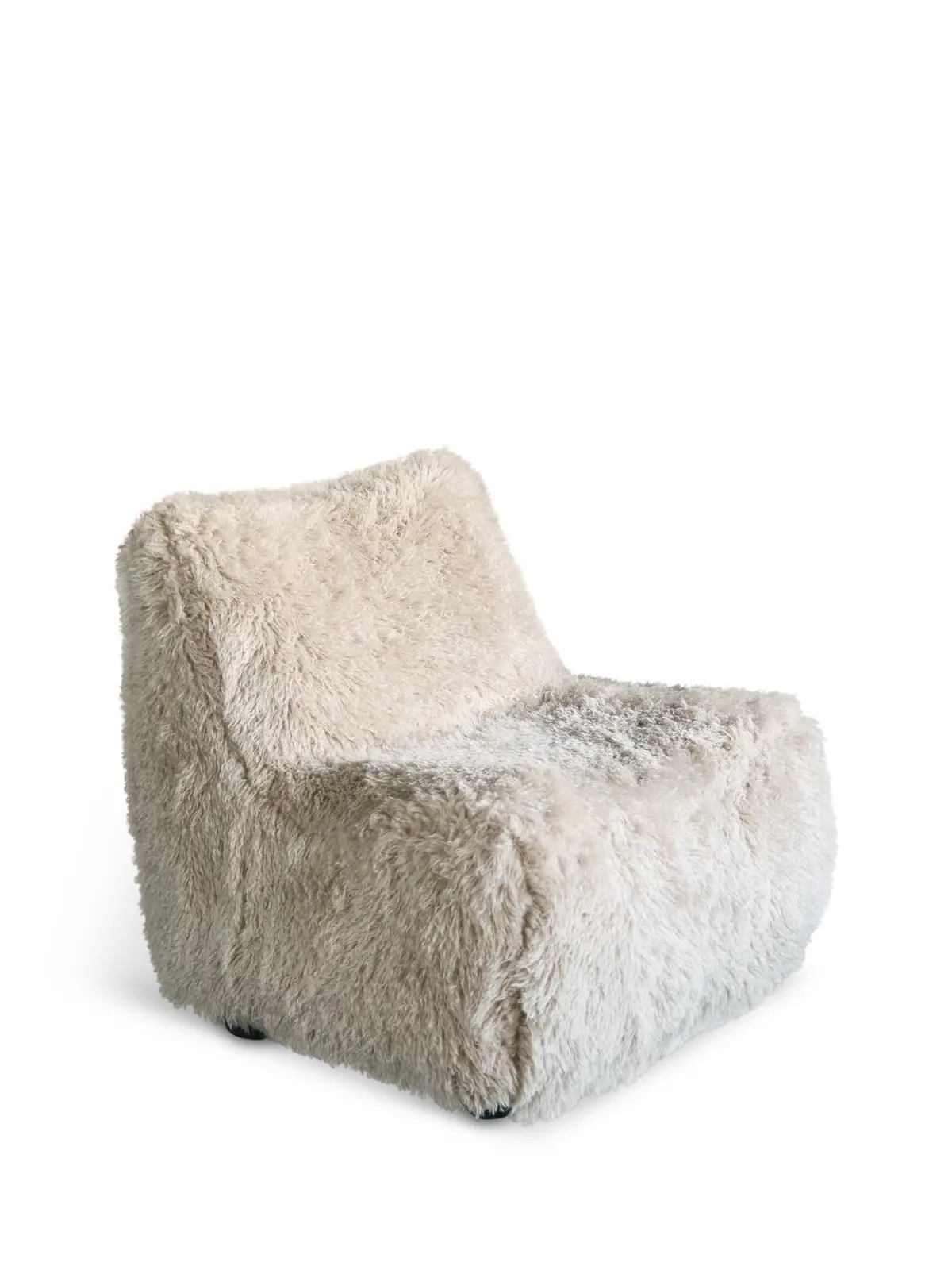 Wallace Faux Sheepskin Occasional Chair On Swivel Base 1