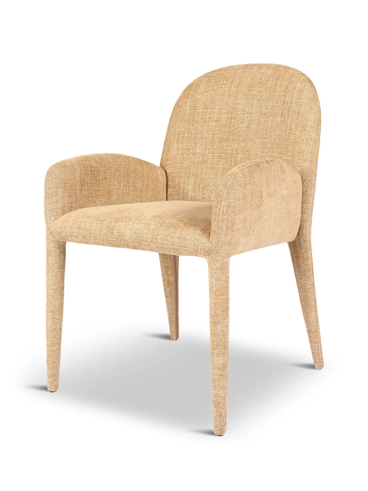 Eska Carver Upholstered Dining Chair Wheat 1