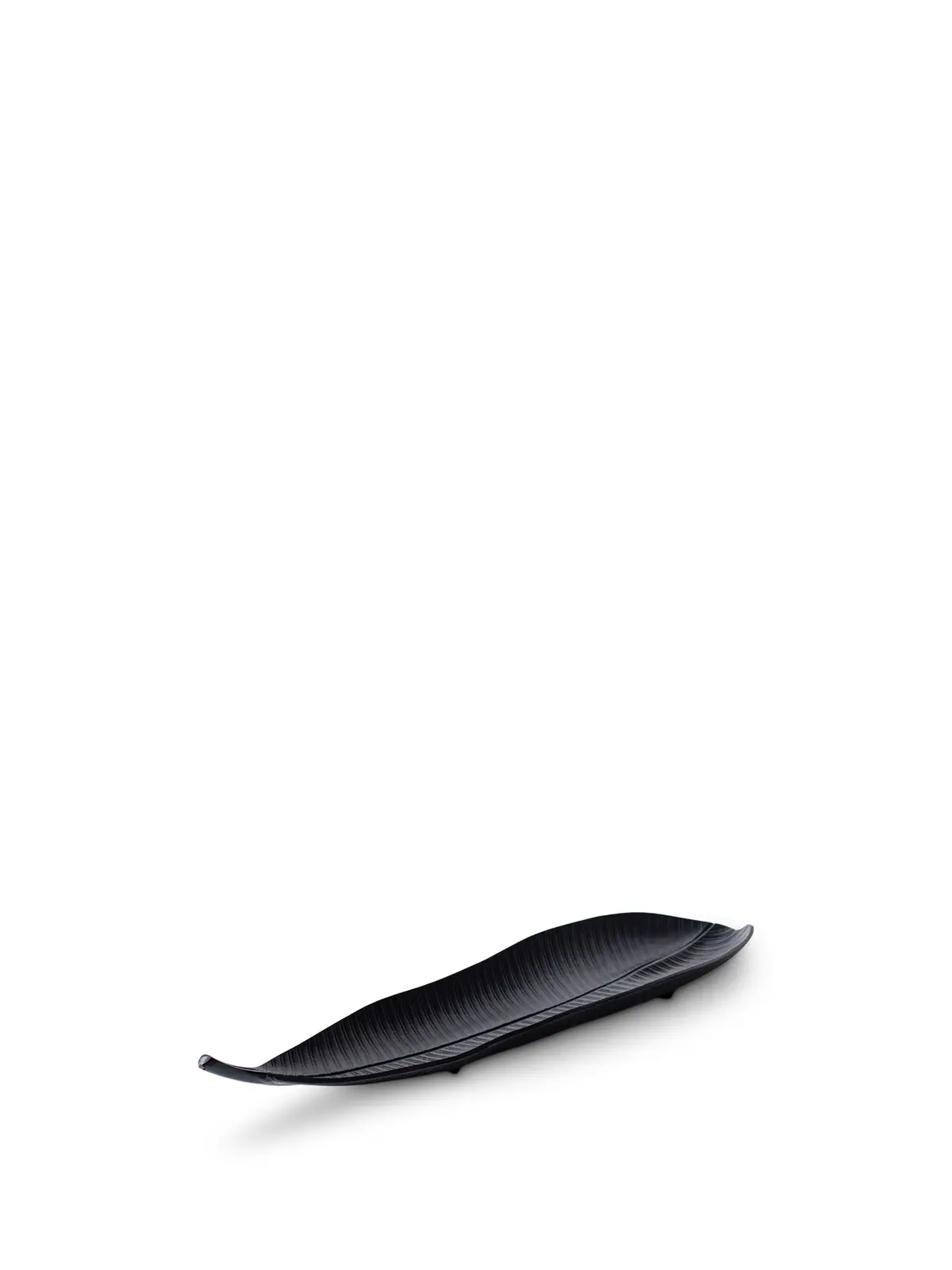Avara Tropical Leaf Dish Black Large 1