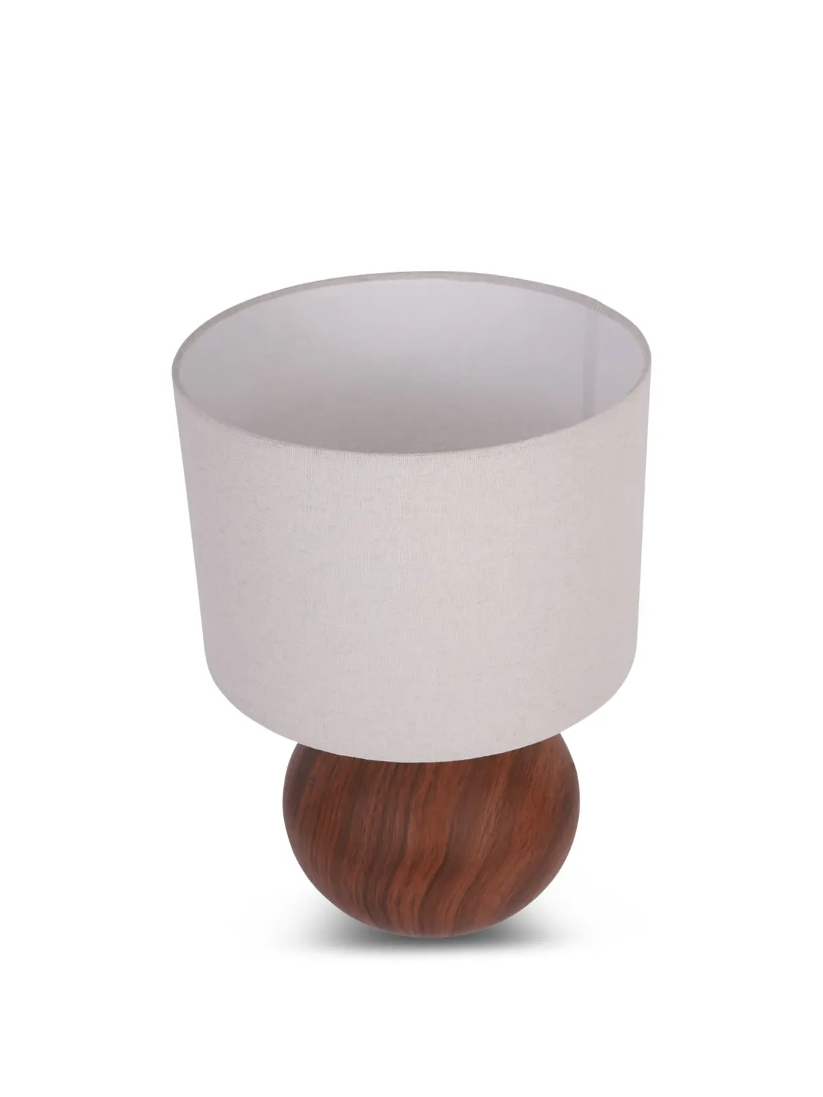 Ashford Wood Effect Ceramic Table Lamp With Shade E27 60W 1