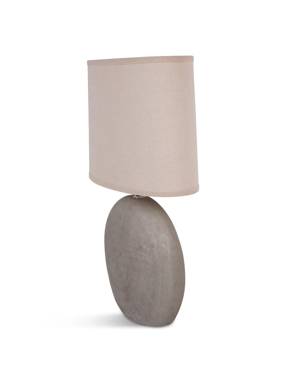 Lunara Textured Ceramic Table Lamp With Shade E27 60W 1