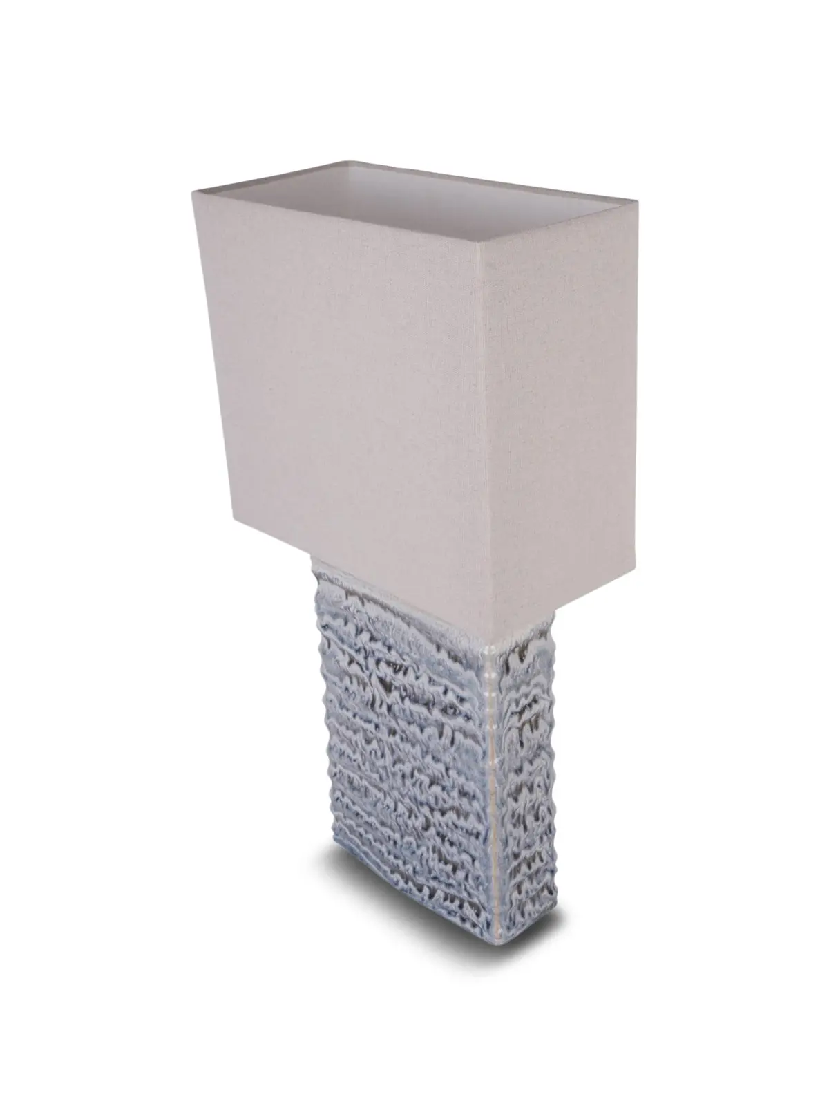 Sereno Square Ceramic Lamp Off White With Shade E27 60W 1